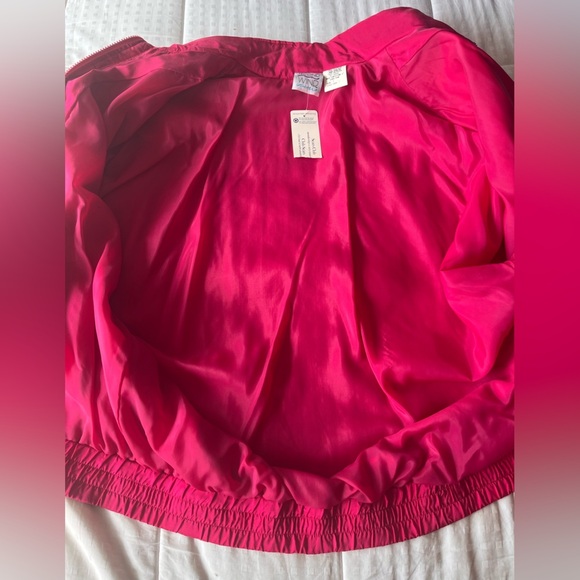 Vintage “Second Wind” Silk Fuchsia Tracksuit NWT Deadstock S - Picture 6 of 16